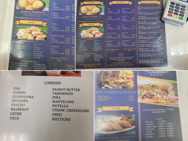 Borinquen Bakery Menu