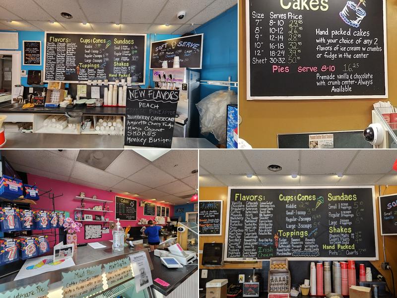 Praline's Ice Cream Menu