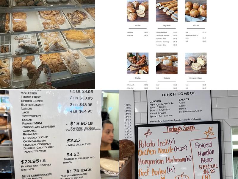 Copenhagen Bakery Menu