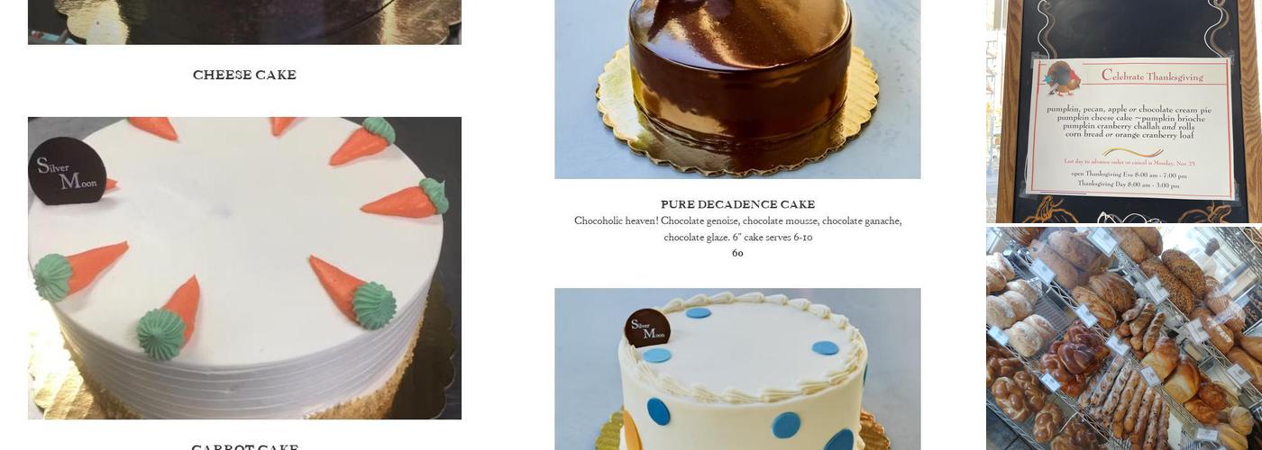 Silver Moon Bakery Menu