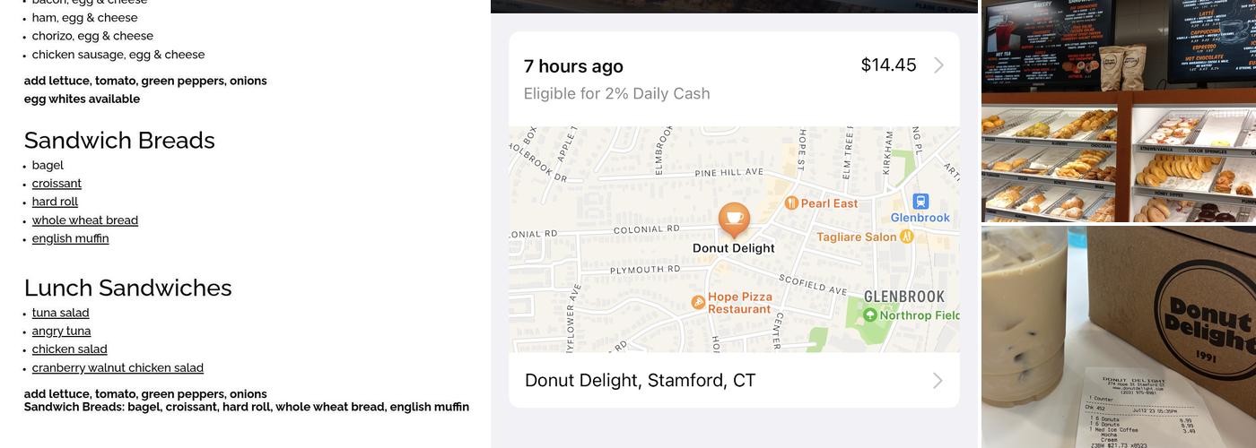 Donut Delight Menu