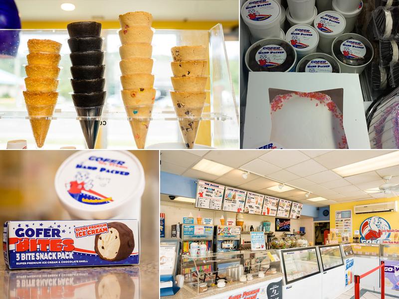 Gofer Ice Cream Greenwich Menu