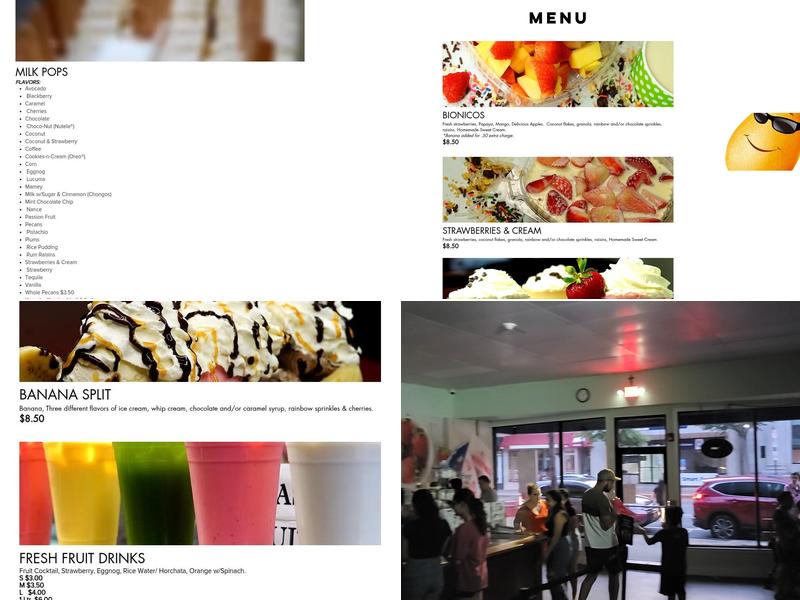 Paleteria Fernandez Menu