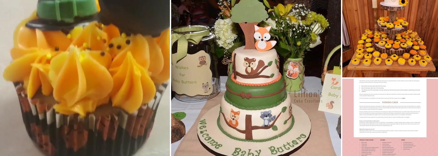 Lillian's Cake Creations Menu