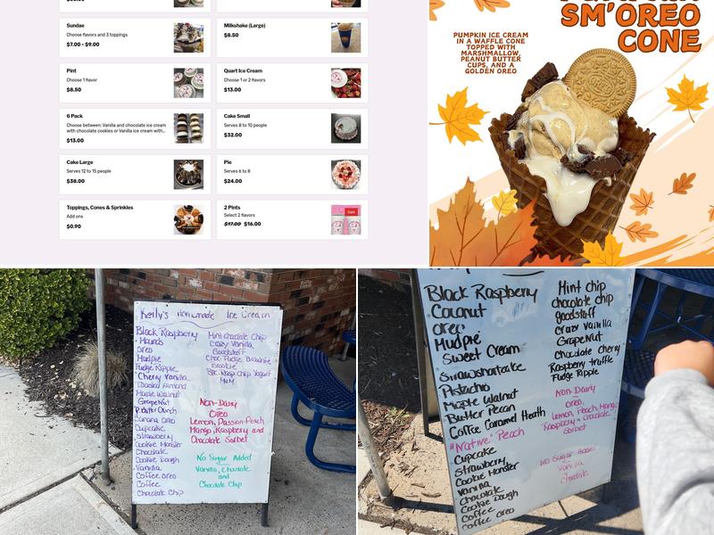 Kelly's Cone Connection Menu