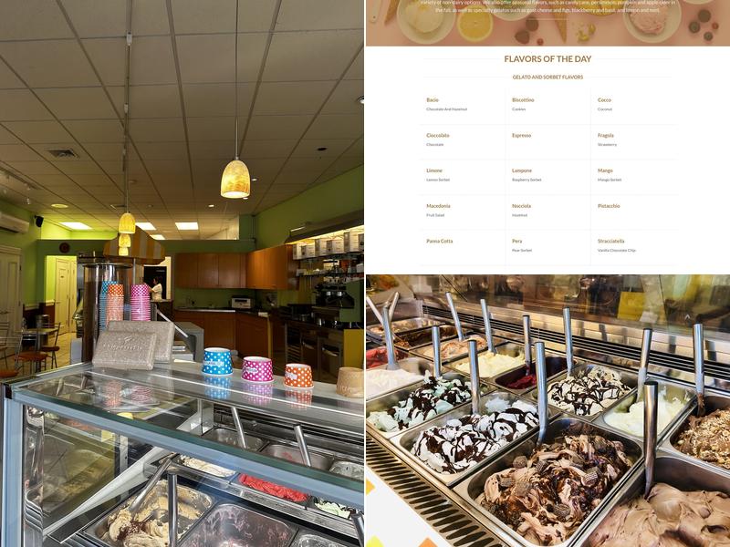 Gelatissimo Artisan Gelato Menu