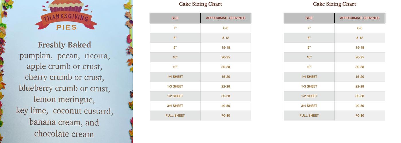 Varano Bakery Menu