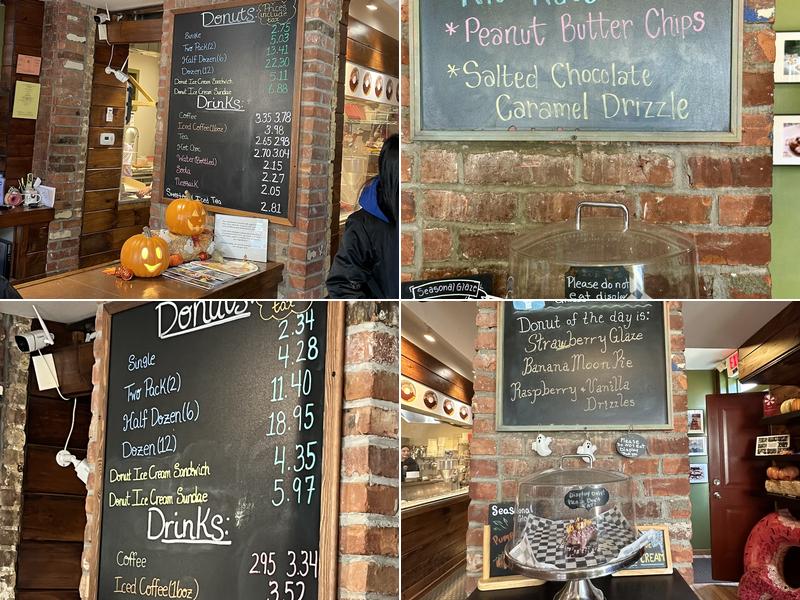 Glazed Over Donuts Menu