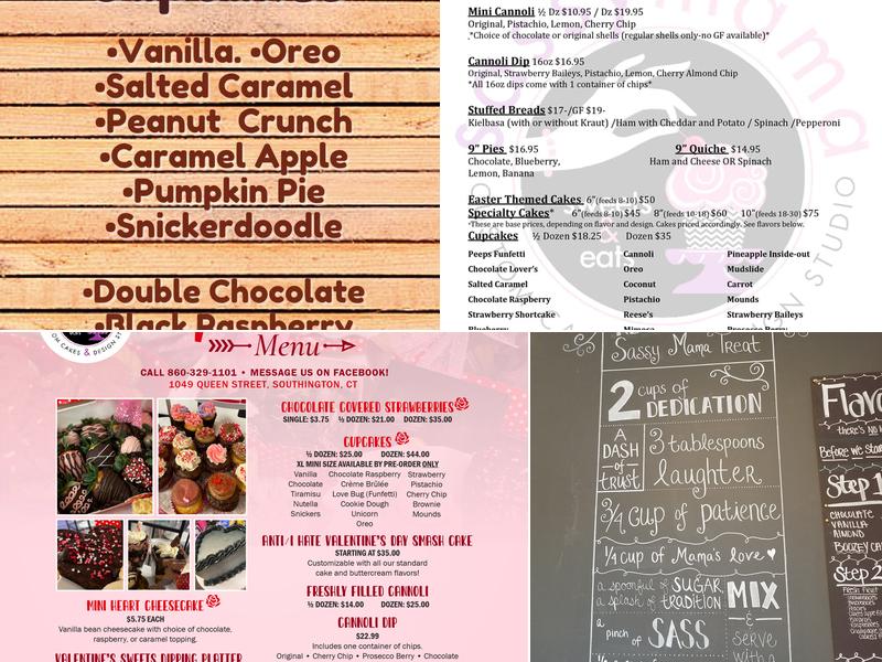 Sassy Mama Sweets Menu