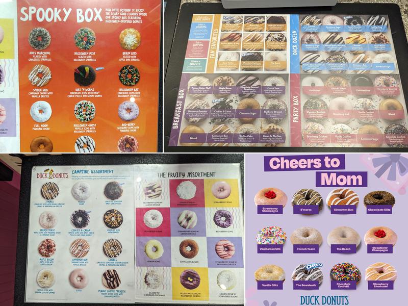 Duck Donuts Menu
