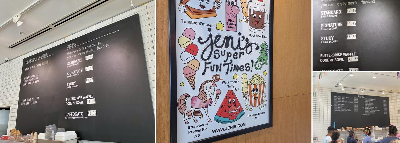 Jeni's Splendid Ice Creams Menu