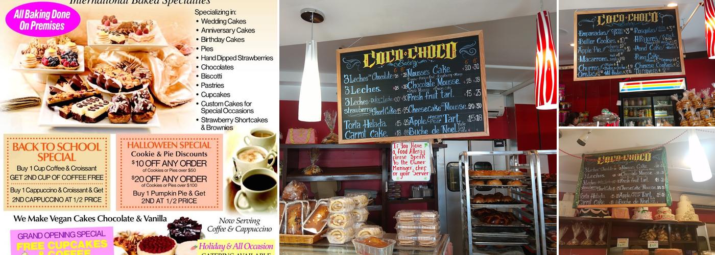 Coco Choco Bakery Menu