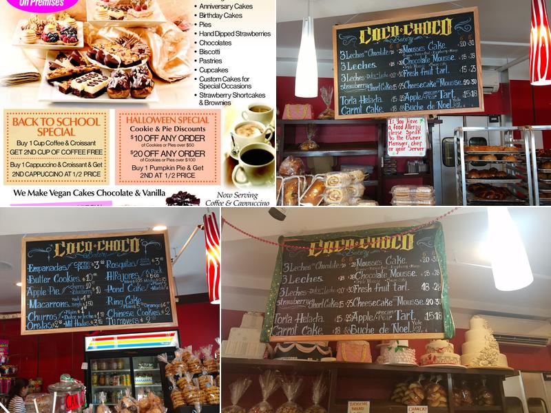 Coco Choco Bakery Menu