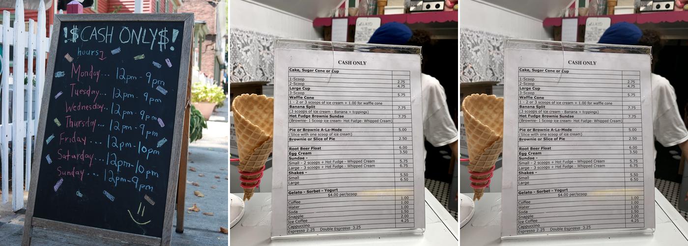 Lickety Split Menu