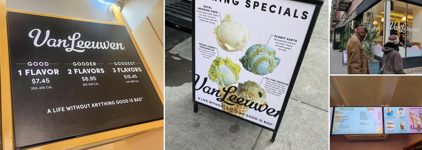Van Leeuwen Ice Cream Menu