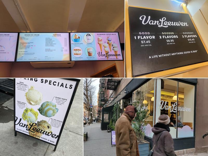 Van Leeuwen Ice Cream Menu