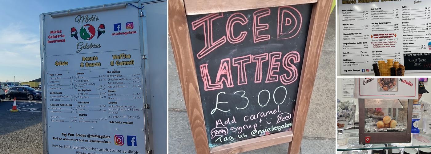 Miele's Gelateria Inverness Menu