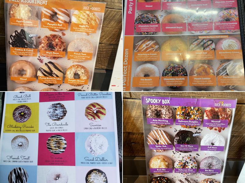 Duck Donuts Menu
