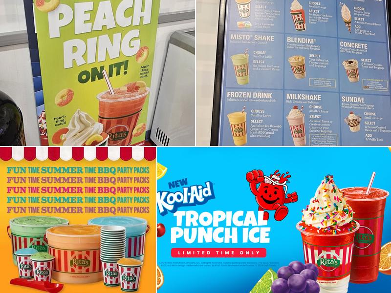 Rita's Italian Ice & Frozen Custard Menu