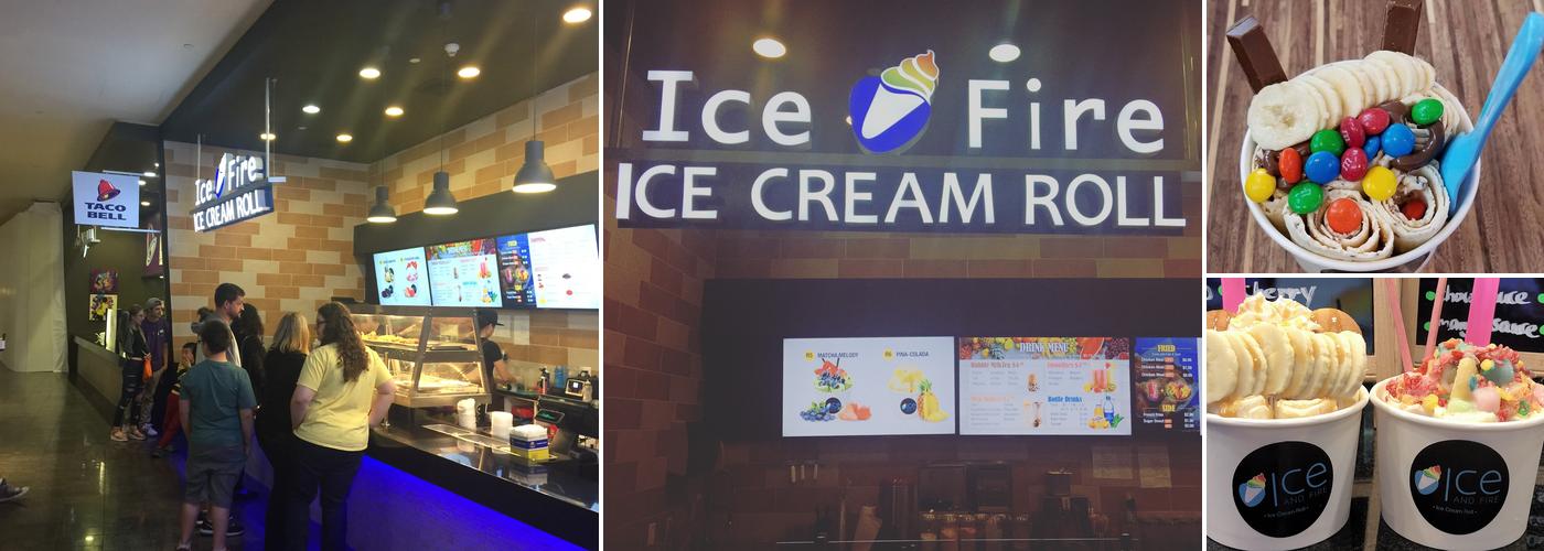 Ice and Fire Rolled Ice Cream