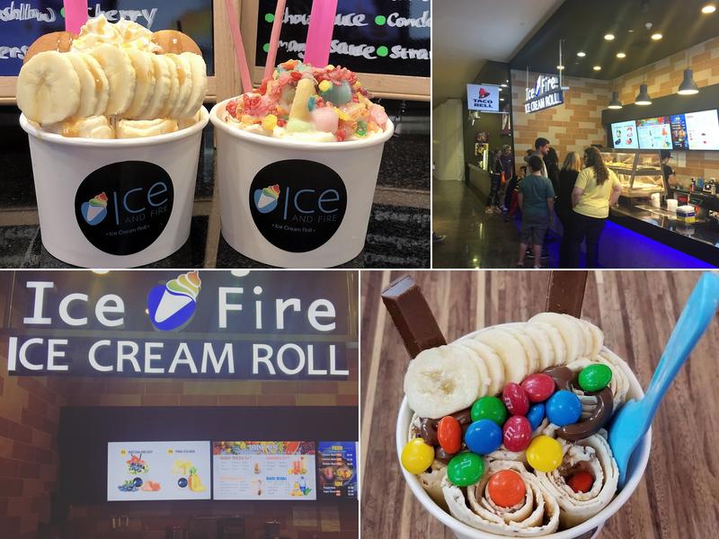 Ice and Fire Rolled Ice Cream