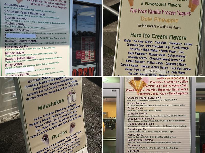 Dairy Cream Menu