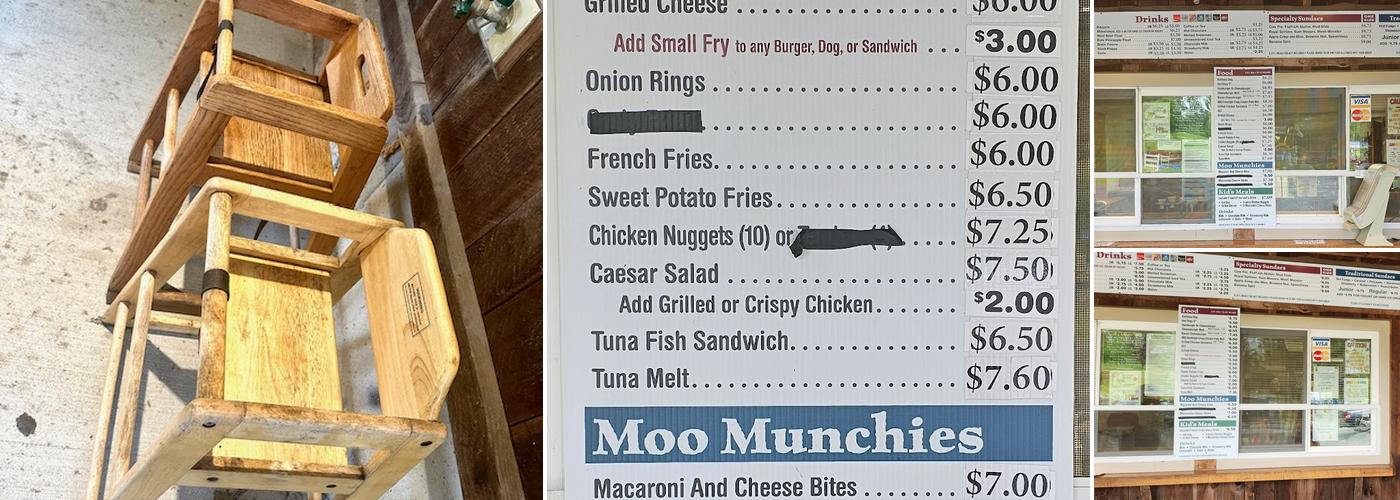 Moolicious Farm Menu