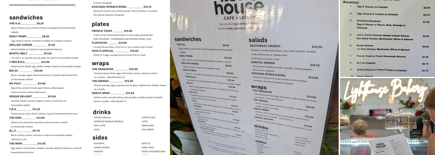 Lighthouse Bakery Menu