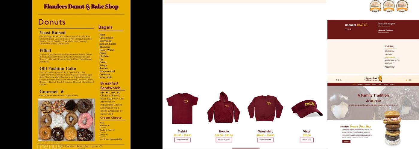 Flanders Donut & Bake Shop Menu
