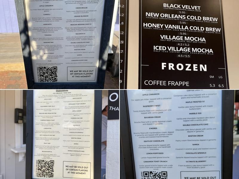 Deviant Donuts Menu