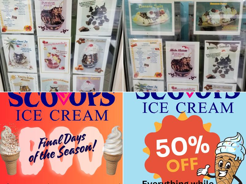 Scoops Menu