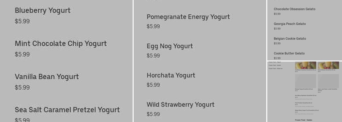 Yobe Menu