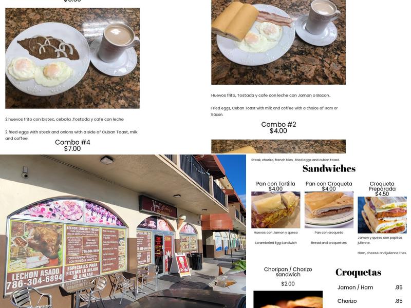 Yamy Bakery Menu