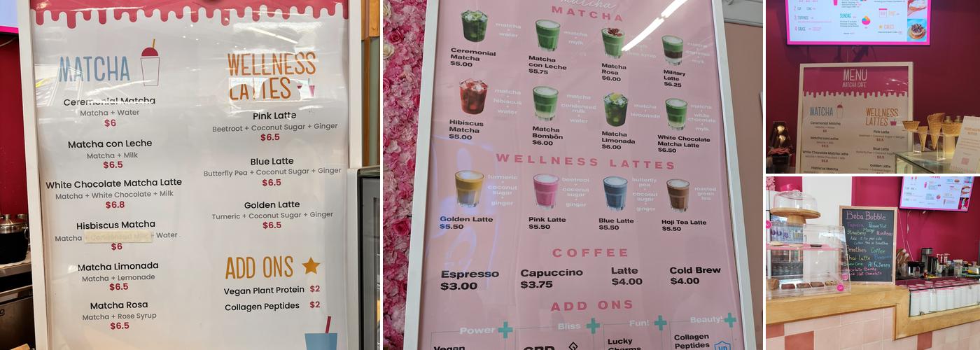 Dasher & Crank / Matcha Café Menu