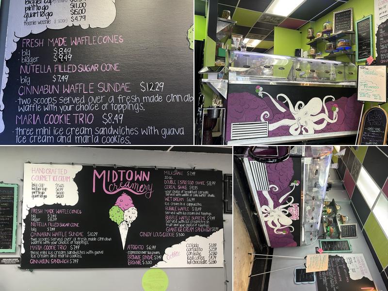 Midtown Creamery Menu