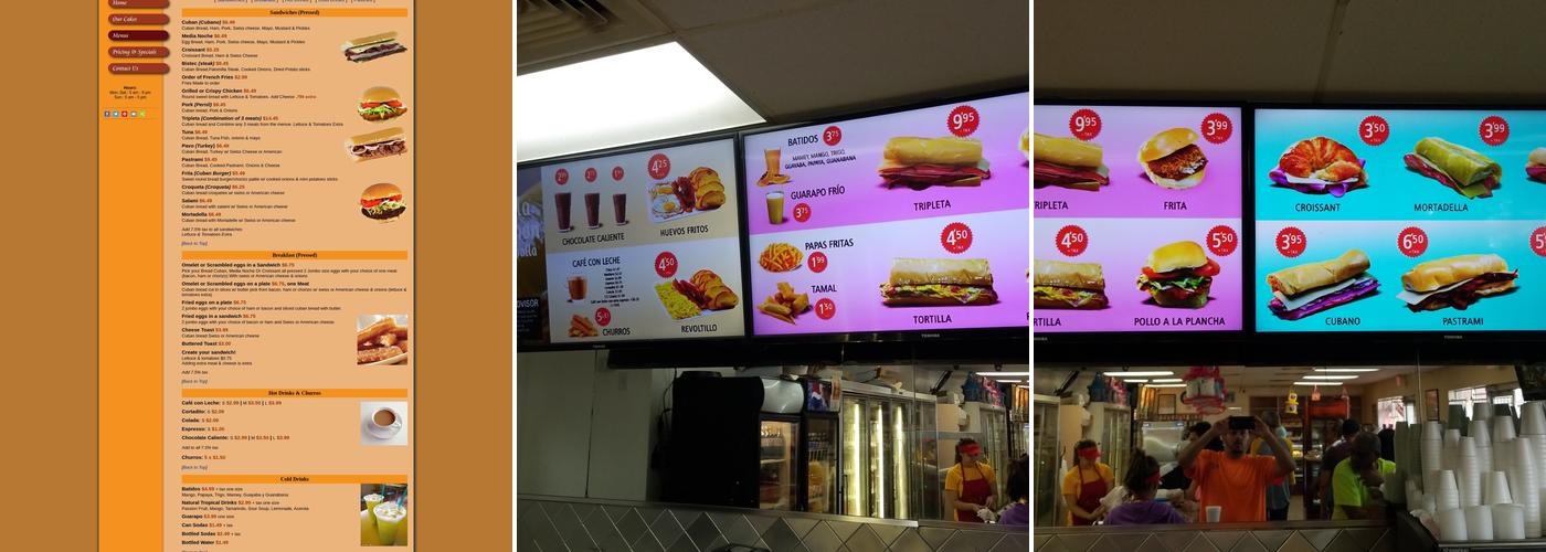 Florida Bakery Menu