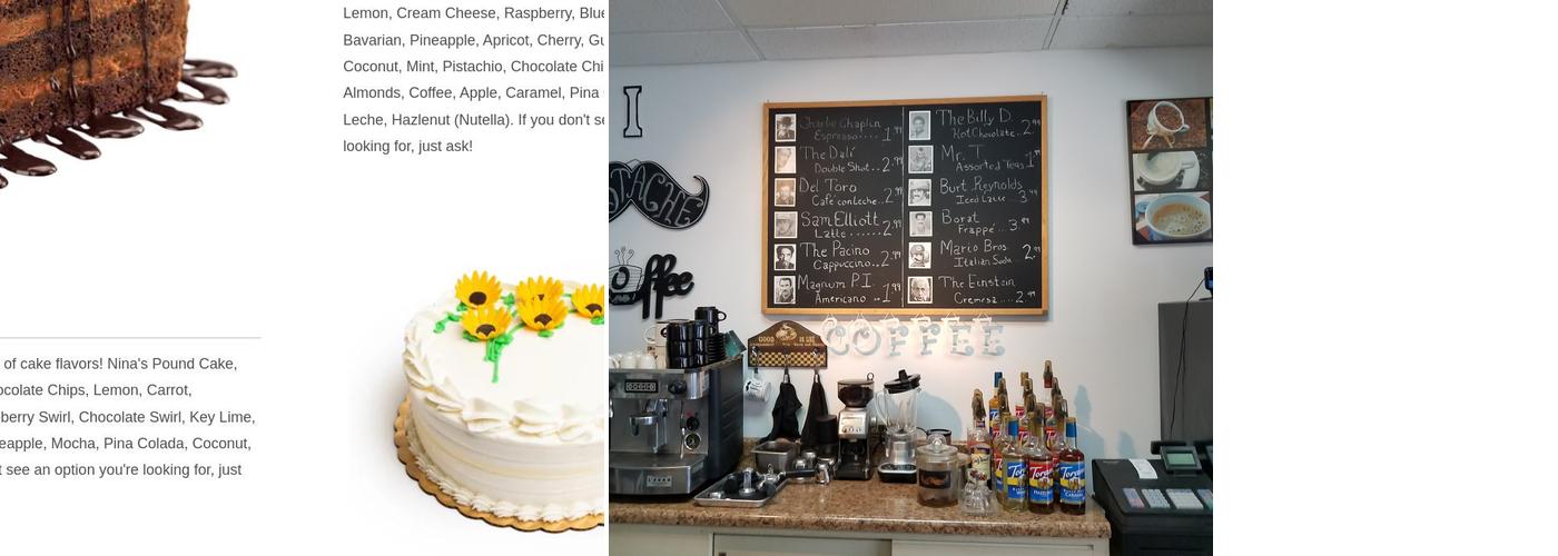 Cakes Plus Tampa Menu