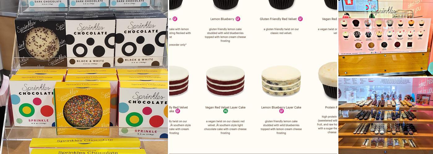 Sprinkles Tampa Menu