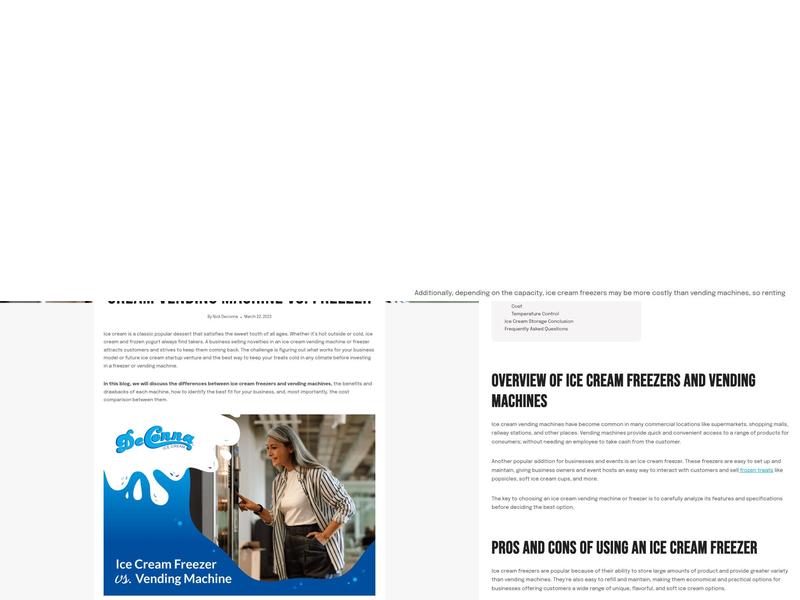 Deconna Ice Cream Menu