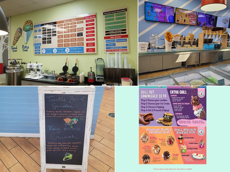 Chill Bar Ice Cream Menu