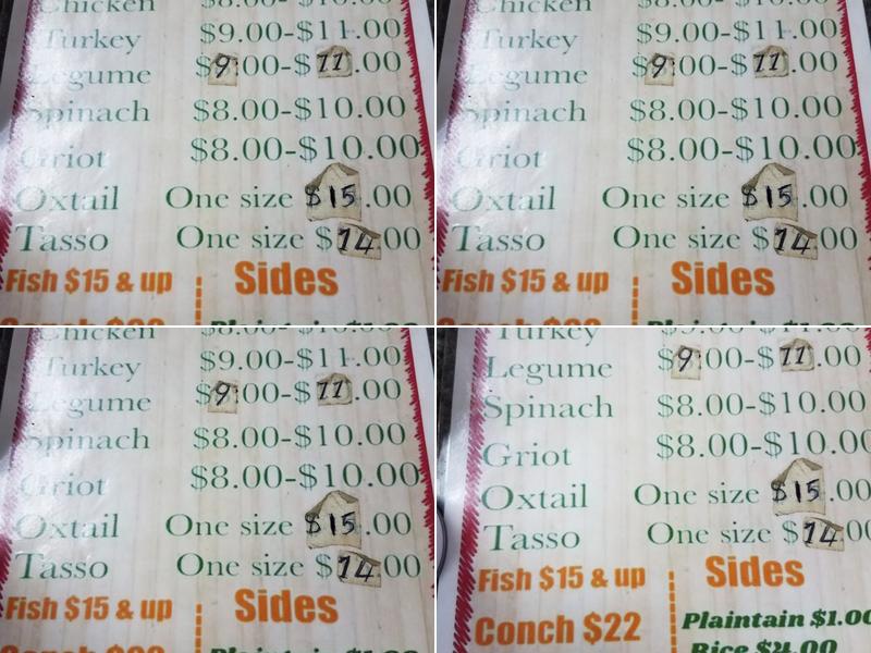 Bakery Place Inc Menu