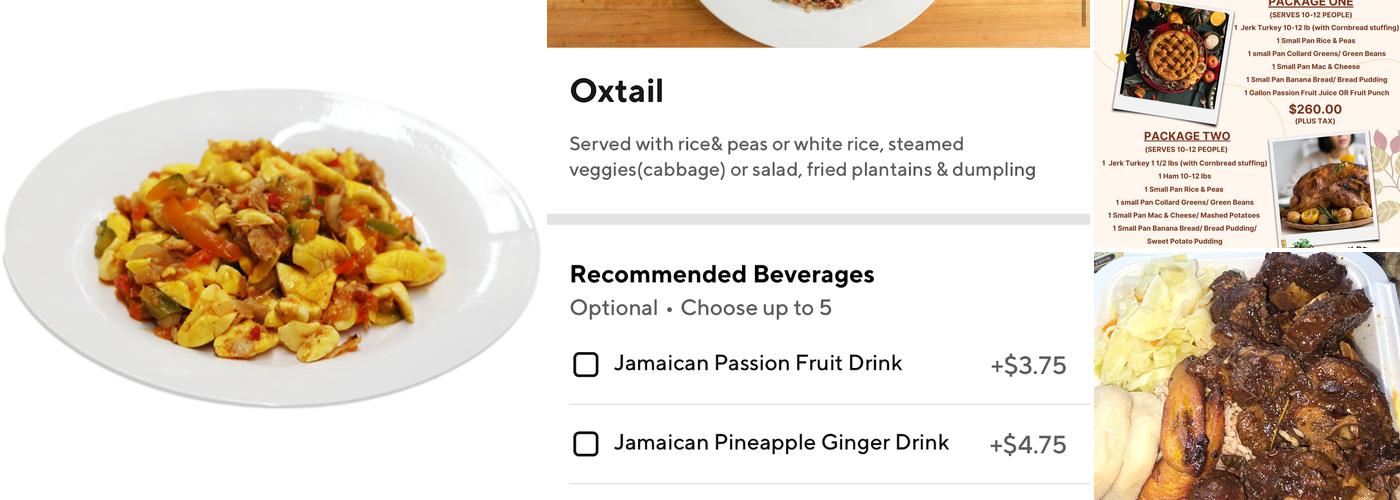 Caribbean Sunshine Bakery Menu