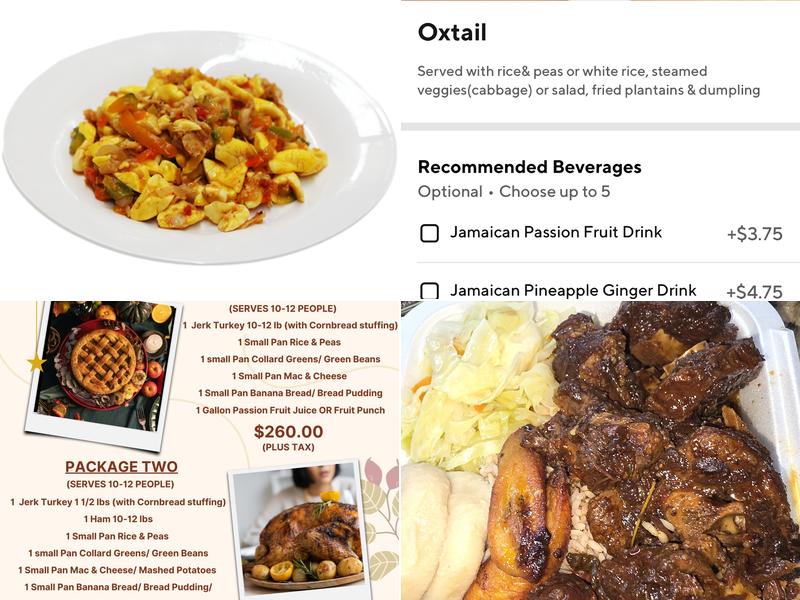 Caribbean Sunshine Bakery Menu