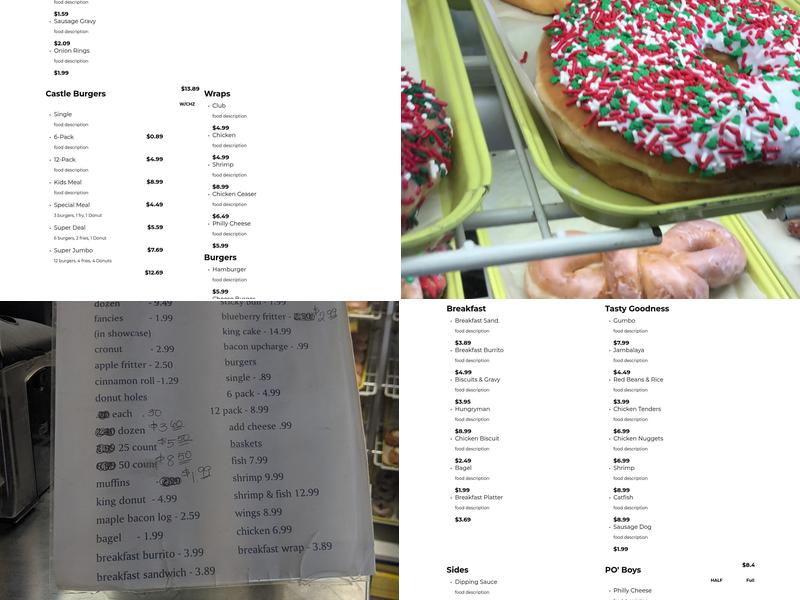 Donut King of Winter Park Menu