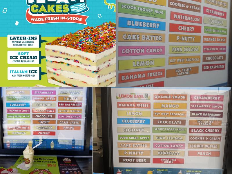Jeremiah's Italian Ice Menu