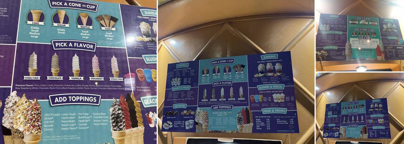 Twistee Treat Curry Ford Menu