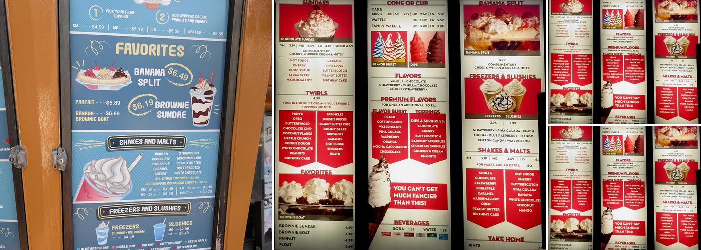 Twistee Treat Winter Park Menu