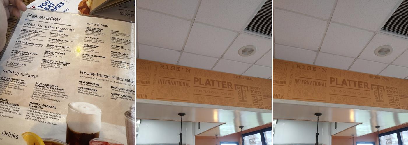 IHOP Menu