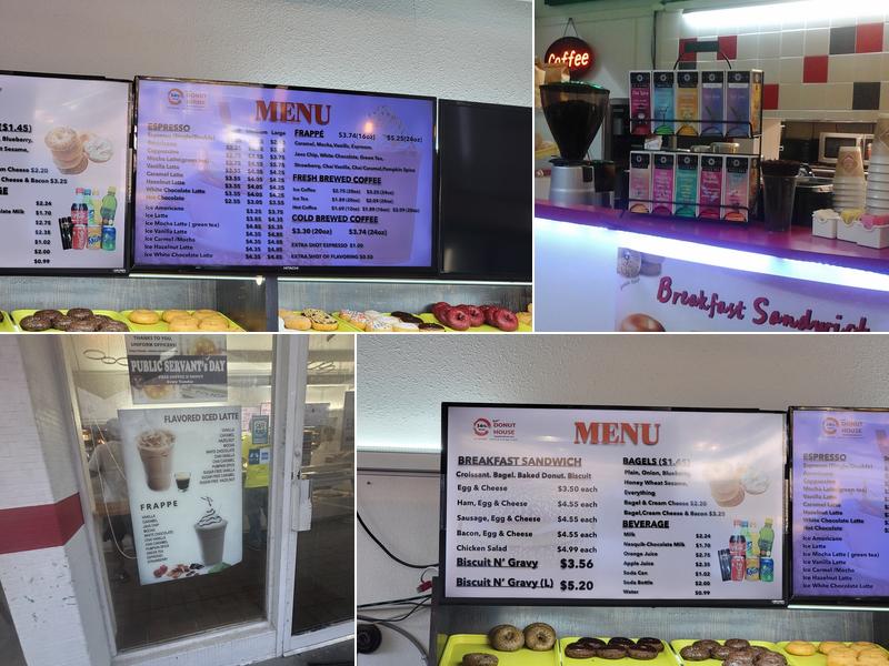 Fray's Donut House Menu