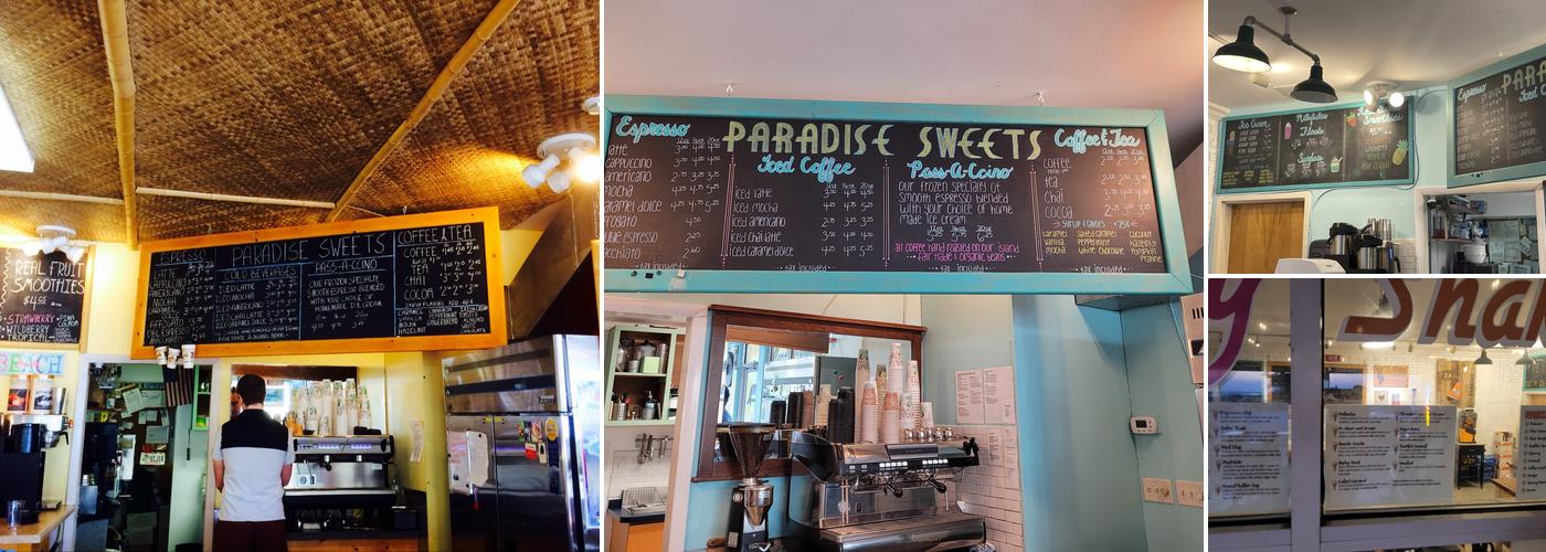 Paradise Sweets Menu